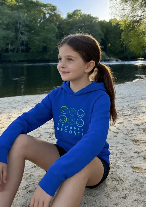 SUDADERA INFANTIL SMILEYS AZUL