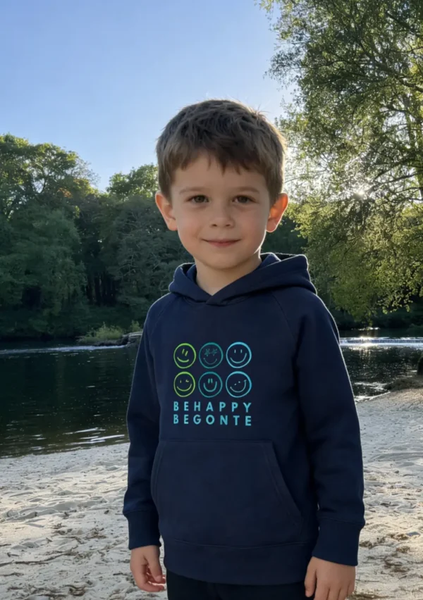SUDADERA INFANTIL SMILEYS MARINO